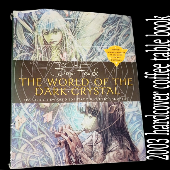 Vintage The World of the Dark Crystal Hardcover Coffee Table Book Brian Froud - Picture 1 of 10